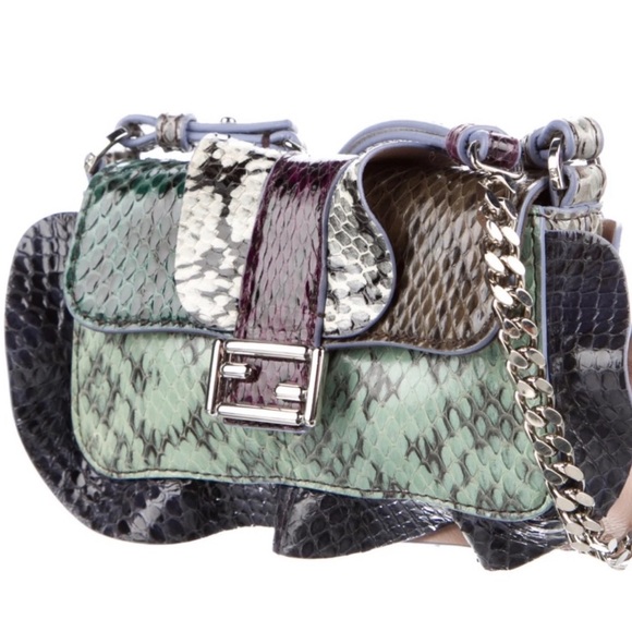 Fendi Micro Baguette Elaphe Waves - Picture 2 of 8